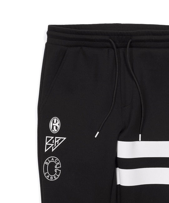 〔BLACK LABEL〕：セットアップ ダンボールニットスリムパンツ