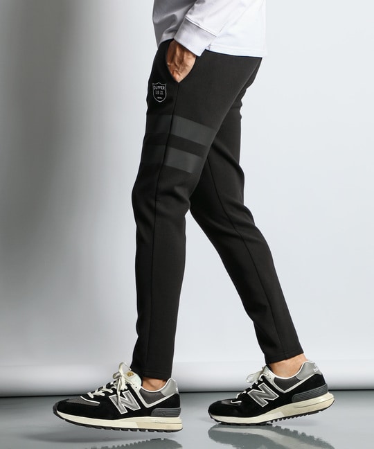 〔BLACK LABEL〕：セットアップ ダンボールニットスリムパンツ