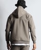 〔BLACK LABEL〕：セットアップ ダンボールニットジップパーカー