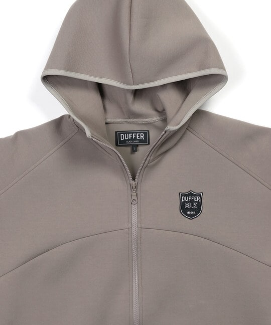 〔BLACK LABEL〕：セットアップ ダンボールニットジップパーカー