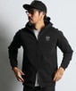 〔BLACK LABEL〕：セットアップ ダンボールニットジップパーカー