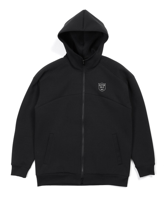 〔BLACK LABEL〕：セットアップ ダンボールニットジップパーカー