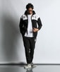 〔BLACK LABEL〕：セットアップ ダンボールニットジップパーカー