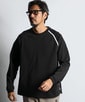 〔BLACK LABEL〕：ポンチ素材 スリーエンブレムロンT