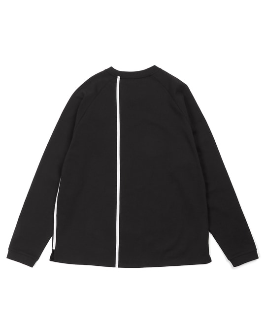 〔BLACK LABEL〕：ポンチ素材 スリーエンブレムロンT