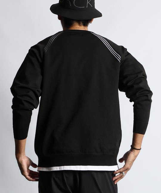 〔BLACK LABEL〕：ドライタッチ ウォッシャブルテックニット
