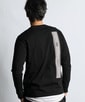 〔BLACK LABEL〕：速乾 バックラインロングスリーブTシャツ