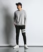〔BLACK LABEL〕：速乾 バックラインロングスリーブTシャツ