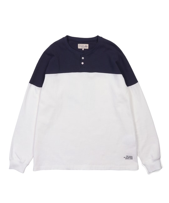 ヘンリーネック クラシック フットボールロンTEE
