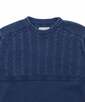 [INDIGO LABEL]：切り替えデザイン ケーブルインディゴニット