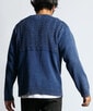 [INDIGO LABEL]：切り替えデザイン ケーブルインディゴニット