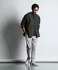 「ガムストレッチ」接触冷感 ピンタックテーパードパンツ