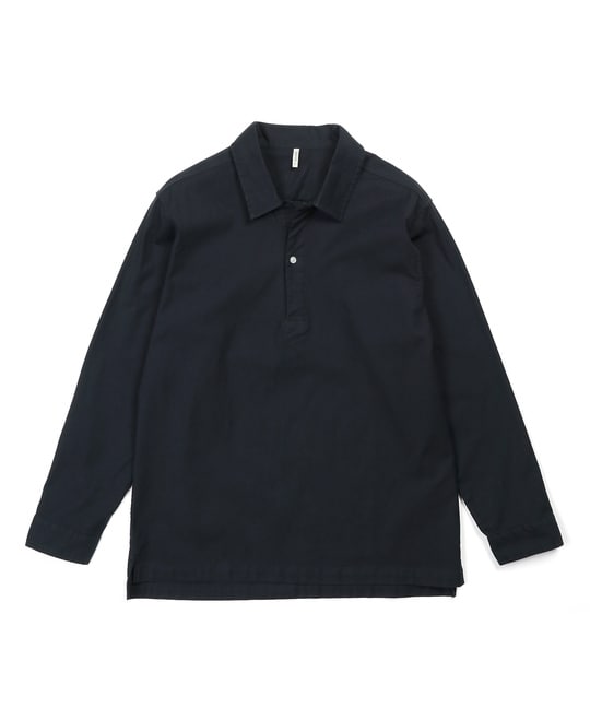 製品染め ニュアンスカラー スキッパーシャツ【WEB限定アイテム】