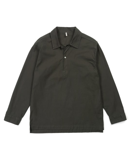 製品染め ニュアンスカラー スキッパーシャツ【WEB限定アイテム】