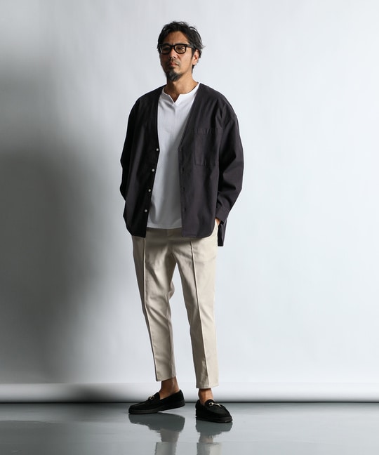 製品染め ニュアンスカラーシャツカーディガン ｜The DUFFER of