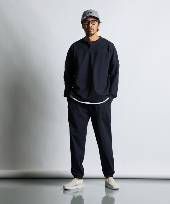 「エアフレックス」セットアップ ワッフルリラックスパンツ