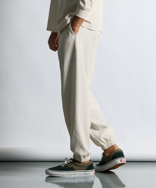 「エアフレックス」セットアップ ワッフルリラックスパンツ