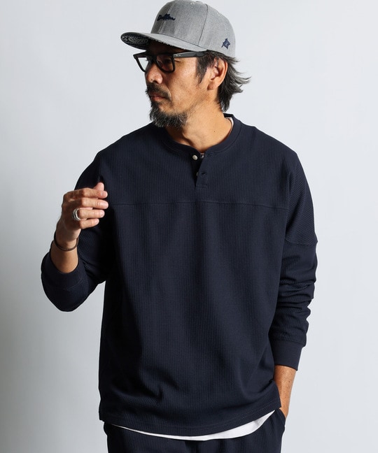「エアフレックス」セットアップ ワッフル　フットボールロンT