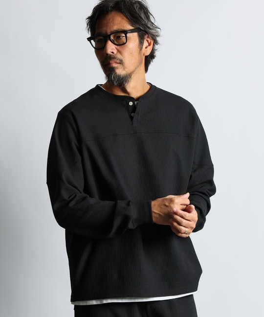 「エアフレックス」セットアップ ワッフル　フットボールロンT
