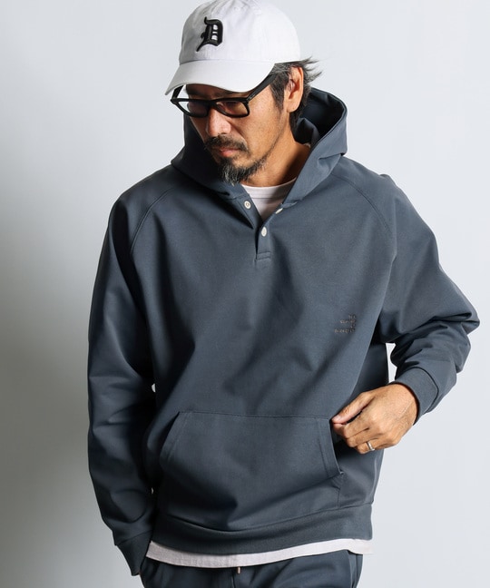「エアフレックス」セットアップ ヘンリーネックパーカー　【WEB限定アイテム】