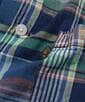 [INDIGO LABEL]：インディゴ マドラスチェック シャツカバーオール