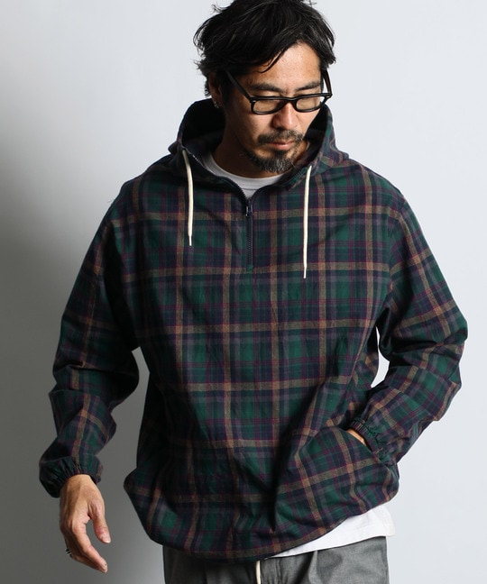 マドラスチェック シャツパーカー シャツアウター ｜The DUFFER