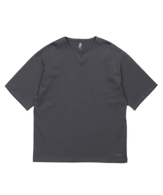 シリコンバイオ加工 シルキータッチキーネックTシャツ