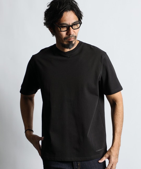 シリコンバイオ加工 シルキータッチ　浅VネックTシャツ