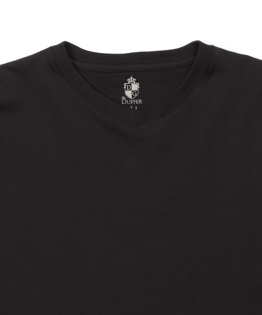 シリコンバイオ加工 シルキータッチ浅VネックTシャツ