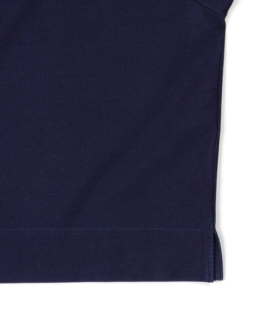 [INDIGO LABEL] ：インディゴ 5分袖 ラガーシャツ