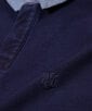 [INDIGO LABEL] ：インディゴ 5分袖 ラガーシャツ