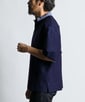 [INDIGO LABEL] ：インディゴ 5分袖 ラガーシャツ