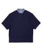 [INDIGO LABEL] ：インディゴ 5分袖 ラガーシャツ