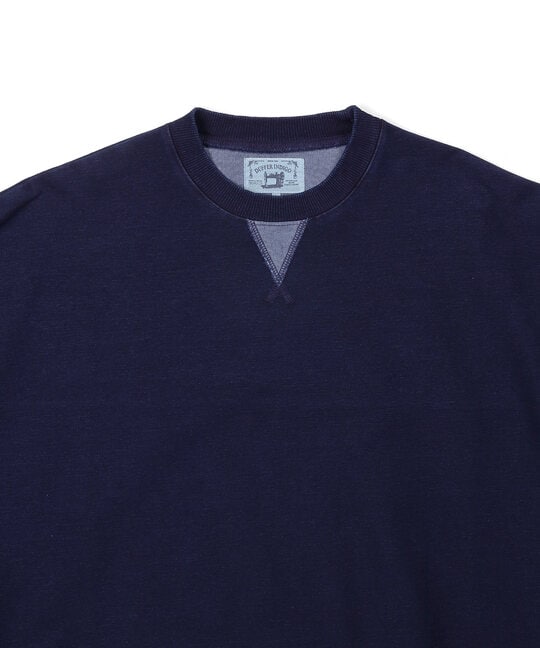 [INDIGO LABEL] ：インディゴ 切替デザイン クルートップス