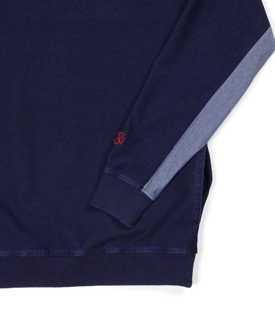 [INDIGO LABEL] ：インディゴ 切替デザイン クルートップス