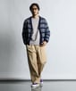 [INDIGO LABEL] ：インディゴ タックボーダー カーディガン