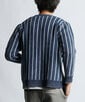 [INDIGO LABEL] ：インディゴ ボーダー ストライプ カーディガン