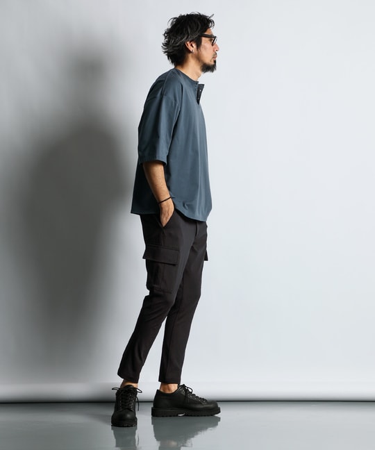 [360° THE CIRCLE STRETCH] BY WONDER SHAPE：セットアップ 軽量ジャージカーゴパンツ