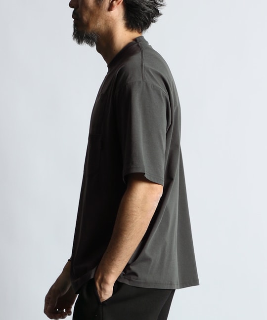 吸水速乾 ドットメッシュ Wポケット Tシャツ