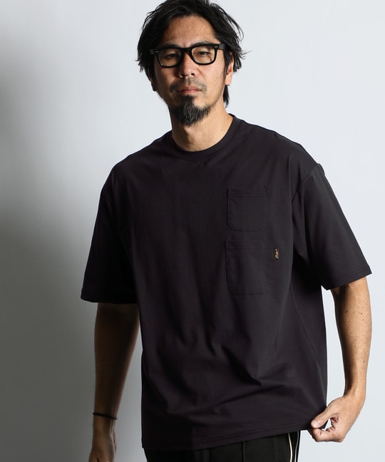 吸水速乾 ドットメッシュ Wポケット Tシャツ