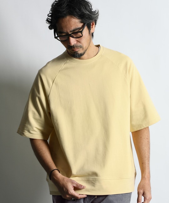 ミニ裏毛 ニュアンスカラー 半袖スウェット