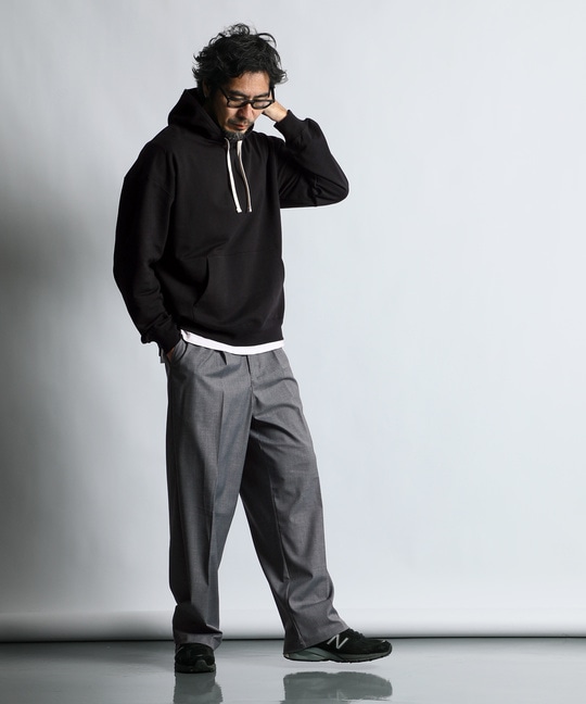ミニ裏毛 ニュアンスカラー プルオーバー パーカー ｜The DUFFER
