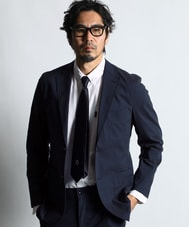リネン混 セットアップストレッチジャケット