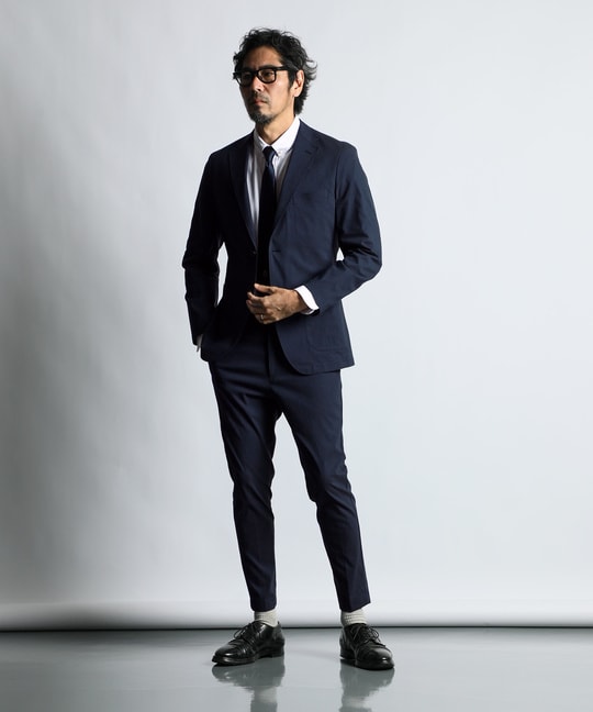 SLOBE IENA スラックス パンツ リネン混イージースラックス