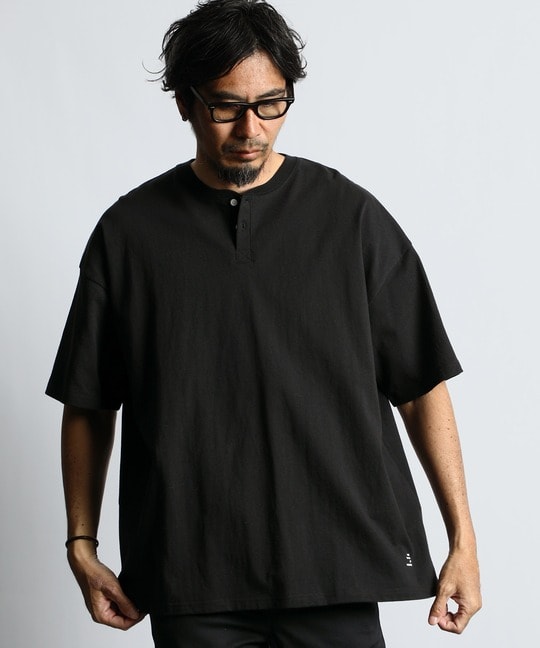 独特な 【送料無料】 8オンス ヘビーウェイト オーバーサイズヘンリーネックTシャツ トートバッグ