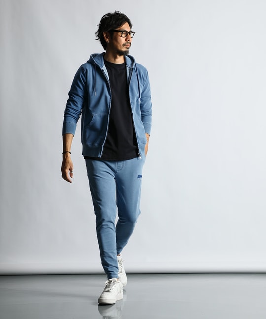 [INDIGO LABEL]：インディゴポンチ セットアップスマートパンツ