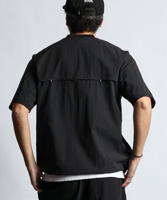 〔BLACK LABEL〕：セットアップ コーデュラリップ半袖トップス