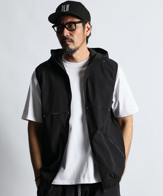 〔BLACK LABEL〕：セットアップ コーデュラリップトラックベスト