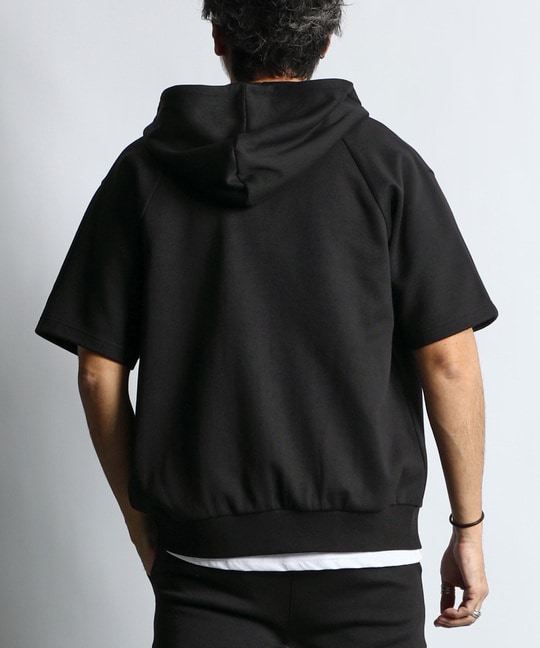〔BLACK LABEL〕：セットアップ クールマックス半袖パーカー