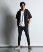 〔BLACK LABEL〕：セットアップ クールマックス半袖パーカー